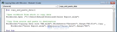Copy and Paste VBA Excel From Another Workbook Columns Select 的图像结果