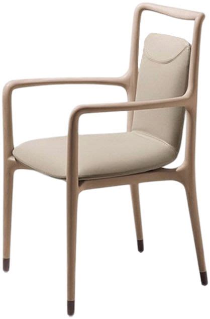 翰皇家具 现代实木带扶手餐椅_设计素材库免费下载-美间设计
