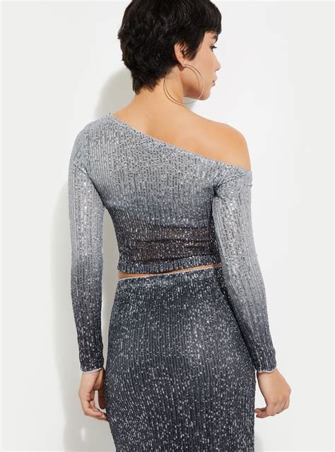 Buy ALAYA F x URB_N Women Sequinned Crop Top Online at just Rs. 1299.0 ...