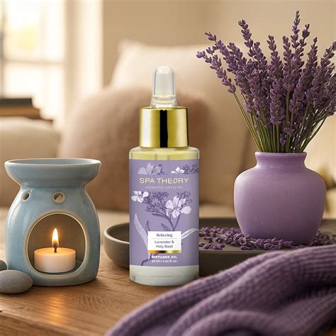 Relaxing Lavender & Holy Basil Diffuser Oil – Spa Theory