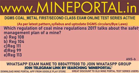 PART-II DAILY MINING QUESTION BANK-CMR | Mine Portal - India's No.1 ...