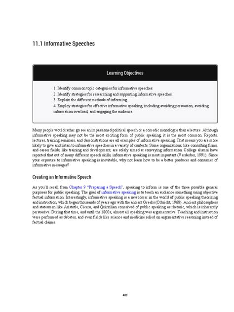 Informative Speech | PDF | Public Speaking | Persuasion