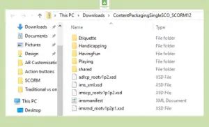 Image result for SCORM File Example