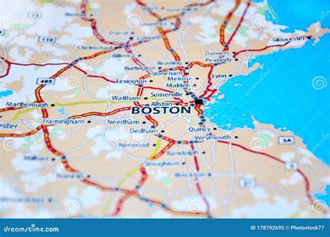 Us Map Where Is Boston