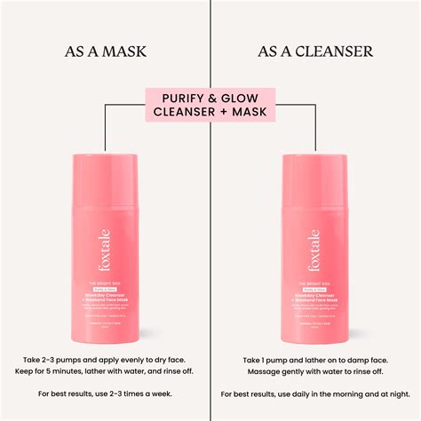 Buy Purify & Glow Cleanser + Mask at best price online at Foxtale.