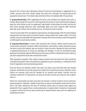 RM BBA istsem 3 - Retail Management part 1 - UNIT III RETAIL MARKETING ...