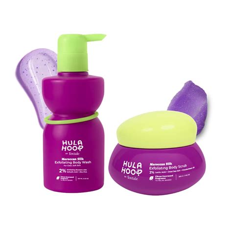 Buy Hula Hoop Exfoliating Body Wash + Body Scrub by Foxtale | Body Wash ...