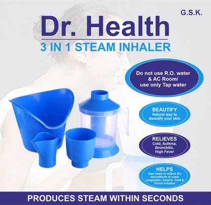 Dr.Health 3 in 1 steamer, steam vaporizer, steam inhaler, best for ...