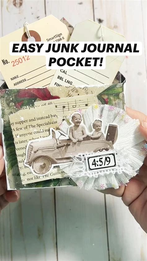 Junk Journal Pocket Tutorial 的图像结果
