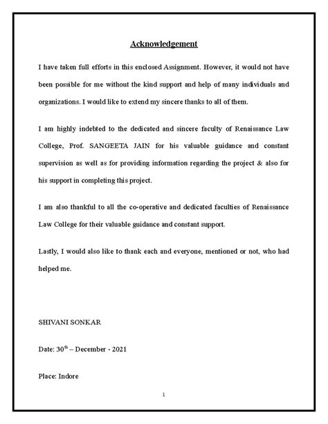 Moot Court File - Acknowledgement I have taken full efforts in this ...