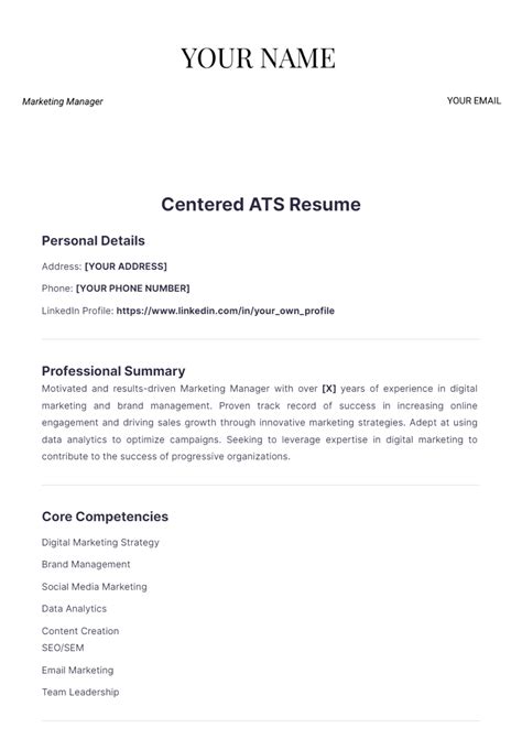 Image result for ATS Sample