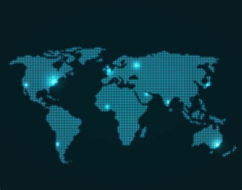 Vector World Map Blue 的图像结果