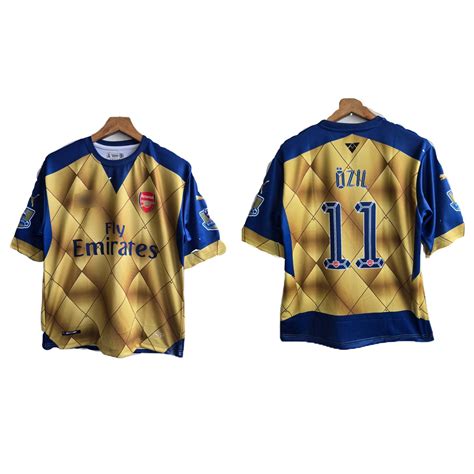 Arsenal 2015-16 Away kit Ozil Five sleeve - P487 - Ms Retro Store – MS ...