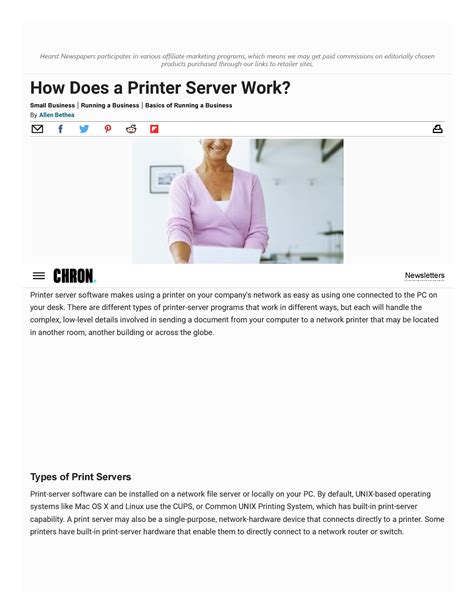 Printer 1 - Hearst Newspapers participates in various affiliate ...