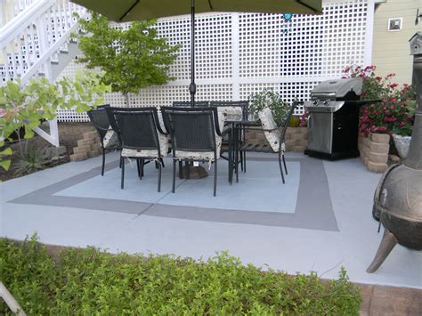 Creating A Beautiful Concrete Patio With Paint - Patio Designs
