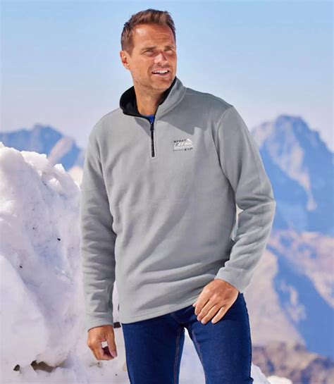 Pack of 3 Men's Microfleece Pullovers - Yellow Black Grey | Atlas For Men