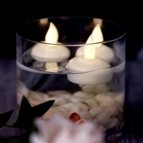 Floating Candles, IMAGE Flameless Floating LED Tea Lights 12 Pack Wate ...