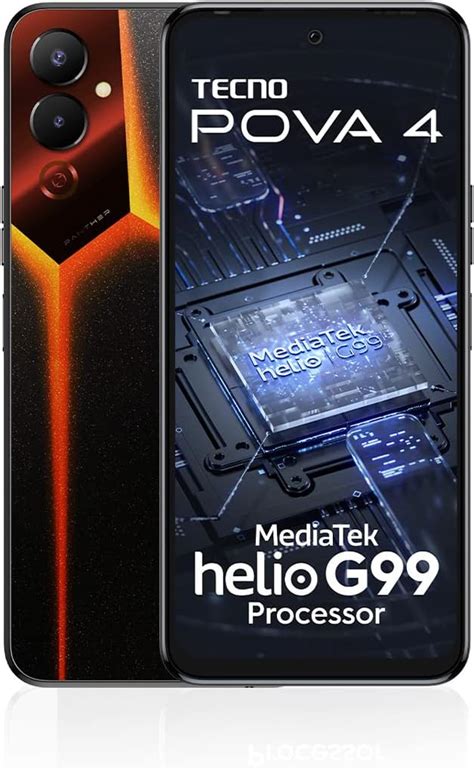 TECNO POVA 4 (Magma Orange,8GB RAM,128GB Storage)| 6nm Helio G99 ...