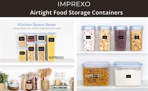 Buy IMPREXO Airtight Plastic Microwave Safe Food Storage Containers Set ...