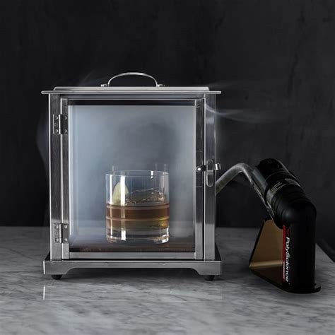 Stainless Steel Glass Smoking Box Crafthouse Smoking Box With Handheld ...