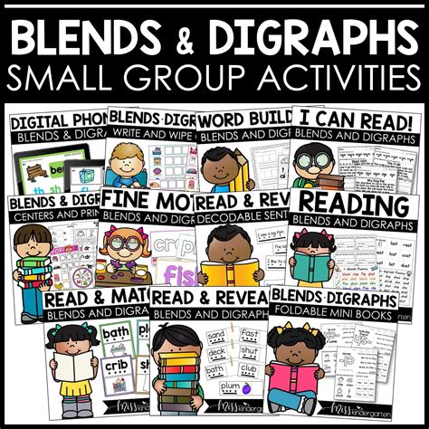 Teaching Blends and Digraphs in Six Steps - Miss Kindergarten