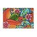 Buy ATMAH Coir Floral Door Mat - 40x 60cm, Slight variations in color ...