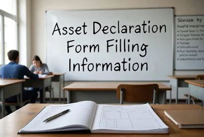 शिक्षकों के लिए संपत्ति की घोषणा (Asset Declaration Form) - भरने की ...