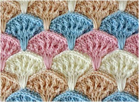 Image result for Shell Textured Crochet Stitch Pattern