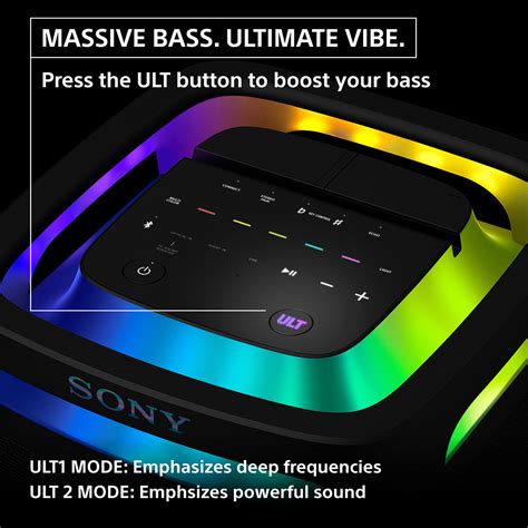 Sony SRS-ULT900AC ULT TOWER 9 Party Speaker with 360° Sound & Light