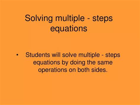 Image result for Solving Multiple Step Equations