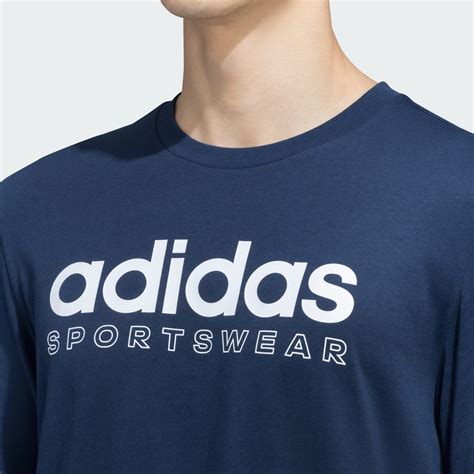 adidas Linear Graphics Tee - Blue | adidas India
