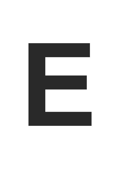 Letter E Printable