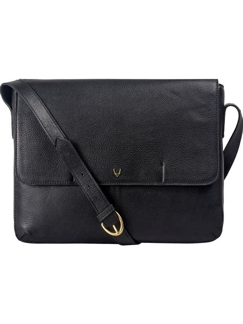 Hidesign EE Salvodor 01 Black Siberia Leather Messenger Bag for Men ...
