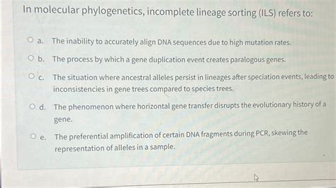 Image result for Two Types of Incomplete Lineage Sorting
