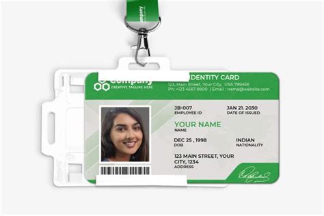 Standard ID Card & Multicolour Lanyard Combo - Shop For Custom ID Cards ...