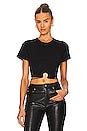 JONATHAN SIMKHAI STANDARD Jayden Draped Crop Top in Black | REVOLVE