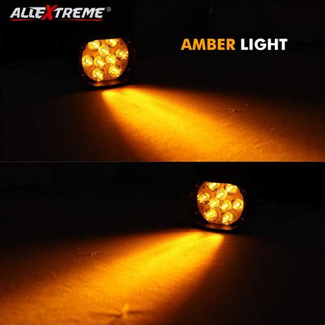 Allextreme EX9FYW2 Imported 9 LED Fog Light Spot Beam Waterproof Heavy ...
