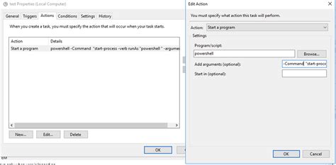 Image result for Setup PowerShell Script in Task Scheduler with Arguments