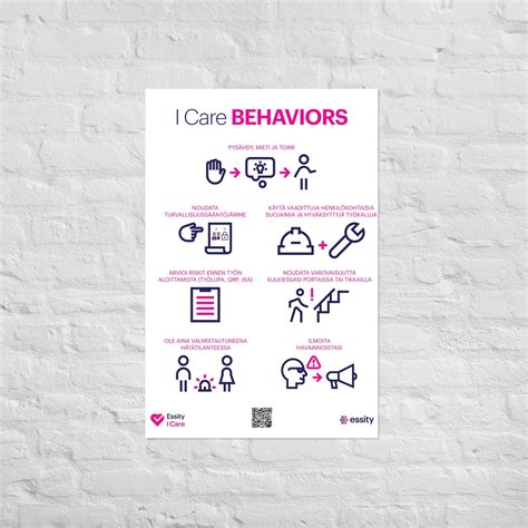 I Care Behaviors poster - download – Essity I Care