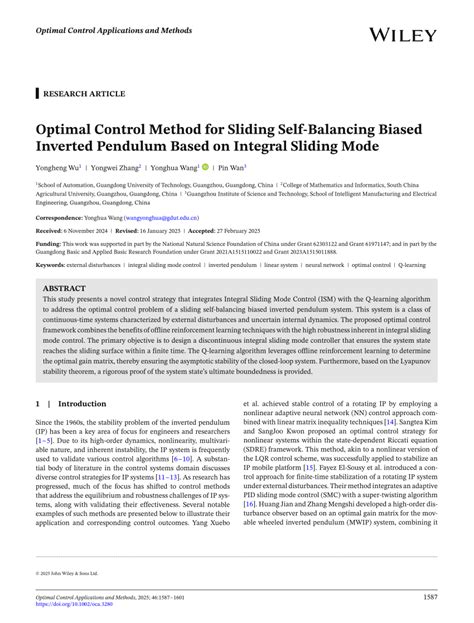 Image result for Sliding Mode Control Inverted Pendulum