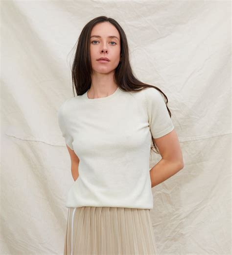 The Crewneck Short Sleeve Cashmere Sweater