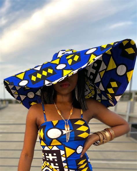 Ankara Oversized Sun Hat / Summer Hat/ Giant Ankara Hat/ Wide | Etsy