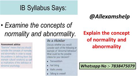 Explain the concept of normality and abnormality