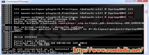 Spring MVC Example in Eclipse 的图像结果