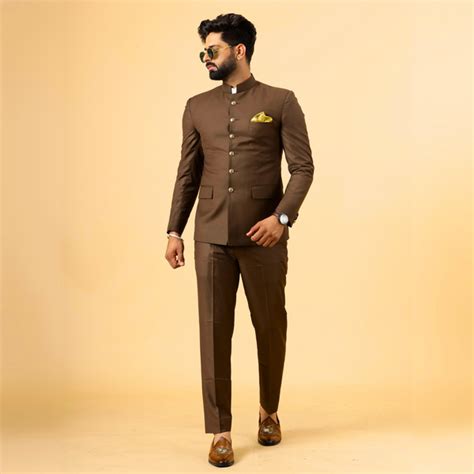 Traditional Cocoa Brown Jodhpuri Suit | Perfect for Wedding and Casual ...