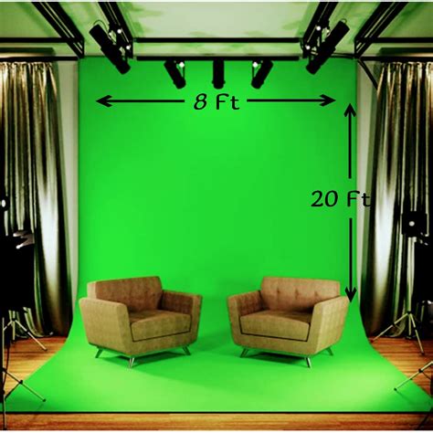 Edit PRO 8FT X 20FT Original Green Screen Background for YouTube ...