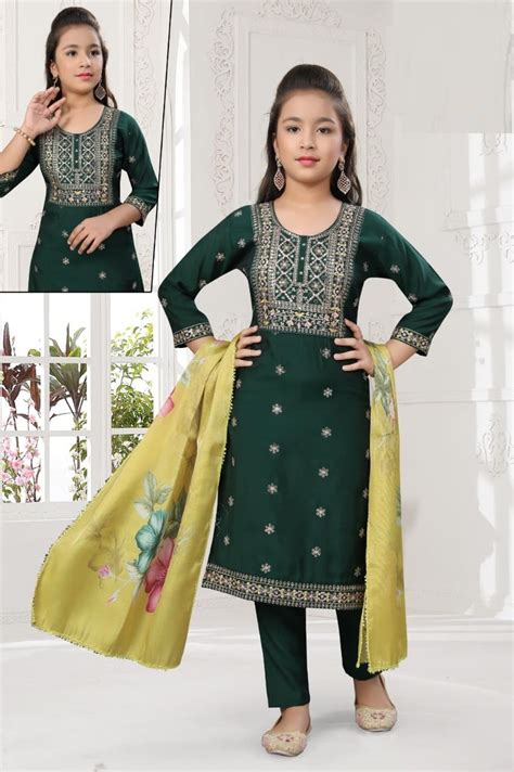 Naysa Pant Set 8867 Silk Kids Wear Dress Collection