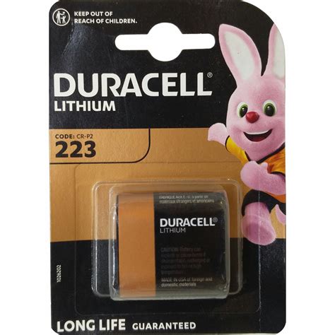 Duracell CR-P2 223 Lithium Batteries 6V - Pack of 1 – MYBATTERY.IN