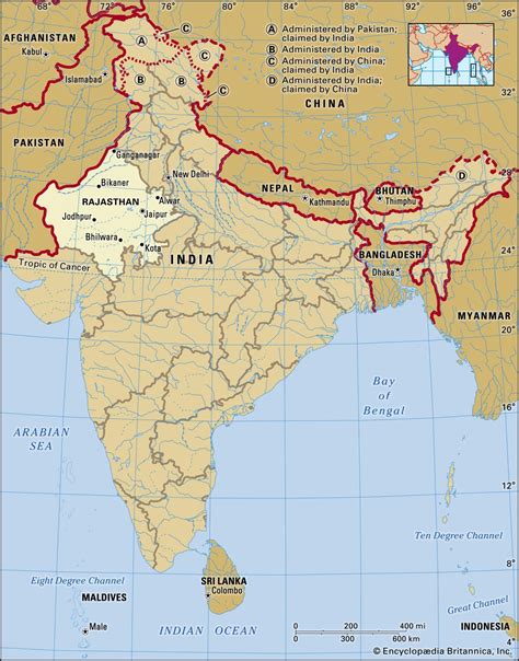 Where is Rajasthan located? | Britannica