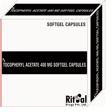 Tocopheryl Acetate 400 mg Softgel Capsules Ritual Drug Private Limited